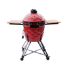 Red outdoor 22inch ceramic kamado bbq grill MCD-2200D