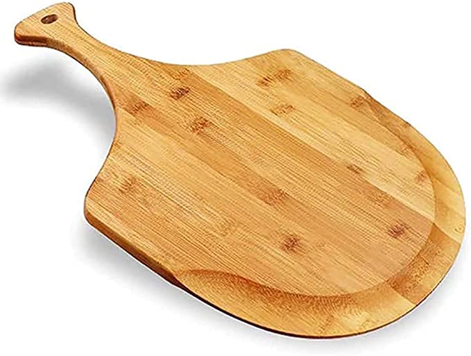 Bamboo Pizza Transfer Peel – MCD Kamado Special Accessory, Handle-equipped Wooden Serving Plate for BBQ
