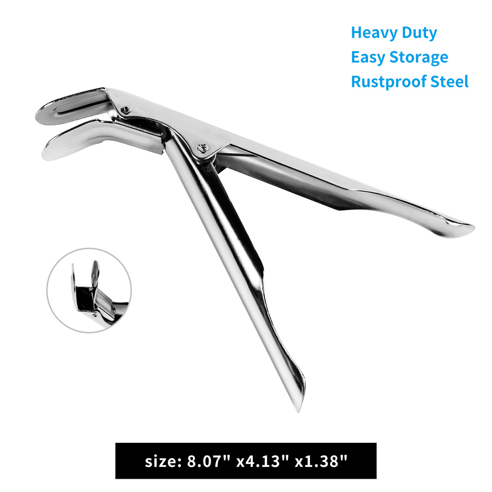 Stainless Steel Grill Grate Lifter Gripper Essential BBQ Accessories for Charcoal Grills