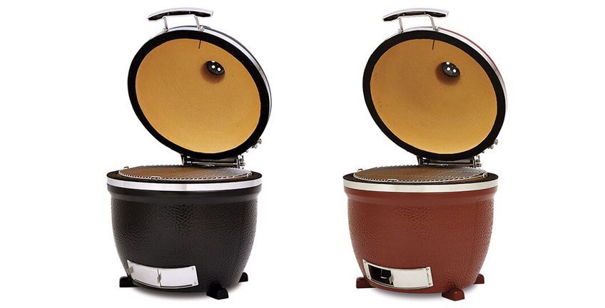 MCD Kamado Ceramic Grill Accessories: Three Sets of Bright Red Special Ceramic Base Feet for Outdoor Garden Kitchen BBQ