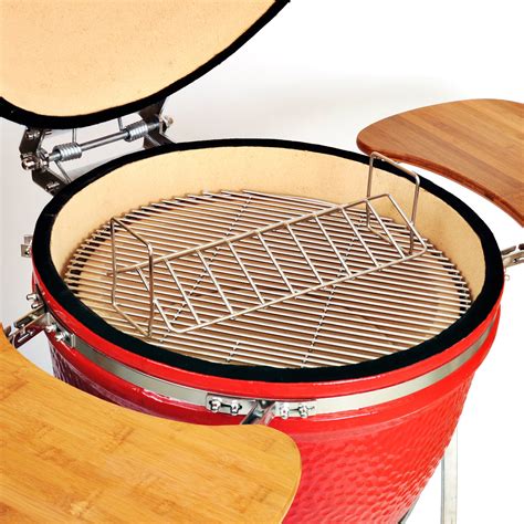 V-Type Stainless Steel BBQ Rib Rack Roast Chicken Rack, Compatible with MCD Kamado Grill, Manufacturer Supply