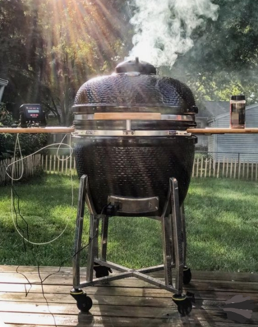 MCD 20inch large bbq grills outdoor kitchen Kamado ceramic and stainless steel wood pellet bbq grills