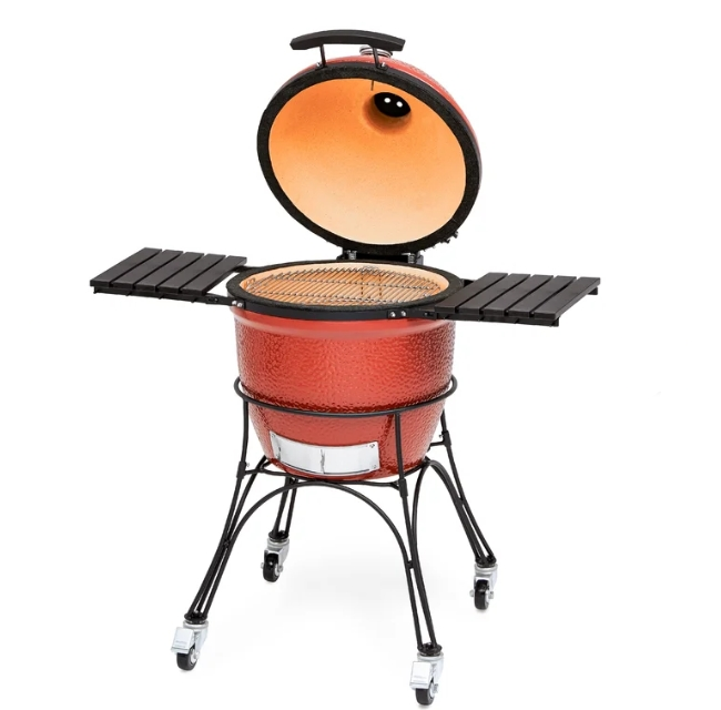 MCD 22inch outdoor garden kitchen mobile bbq grill Kamado ceramic argentinian bbq grill
