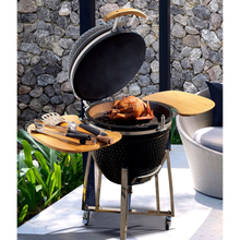 MCD stove bbq grill yixing supplier 18inch Kamado ceramic charcoal texas bbq grills and smokers