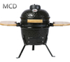 MCD 12inch small charcoal bbq grill Kamado ceramic food cart smokeless tabletop babecue grill