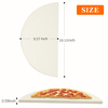 Ceramic Half-Moon Pizza Stone: White, Multifunctional for Outdoor BBQ, Grill & Kamado Accessories
