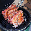 V-Type Stainless Steel BBQ Rib Rack Roast Chicken Rack, Compatible with MCD Kamado Grill, Manufacturer Supply