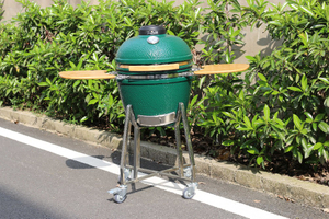 MCD 18inch grill smoker bbq Kamado egg ceramic and stainless steel bbq grill rotisserie chicken