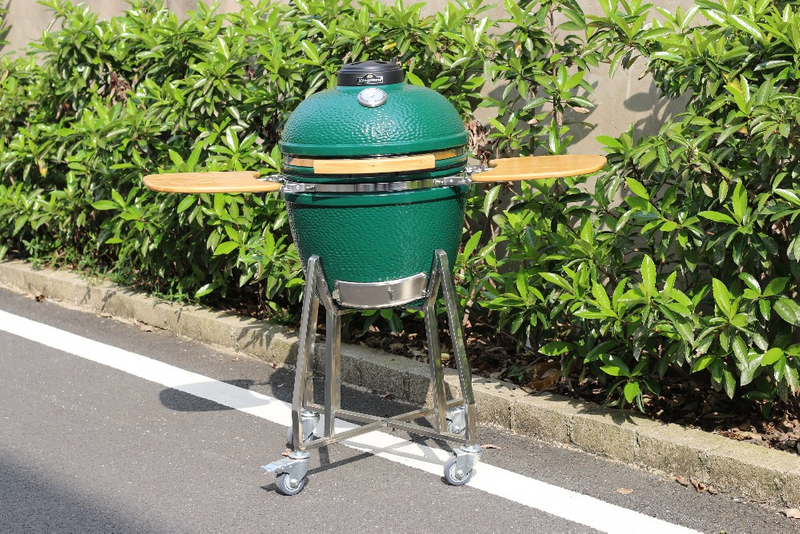 MCD 18inch grill smoker bbq Kamado egg ceramic and stainless steel bbq grill rotisserie chicken