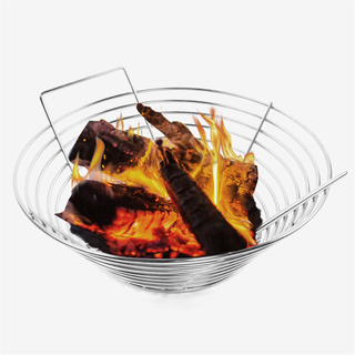  MCD Ceramic Kamado Grill Outdoor Barbecue Accessory: Rust-Resistant Stainless Steel Ash and Charcoal Storage Basket