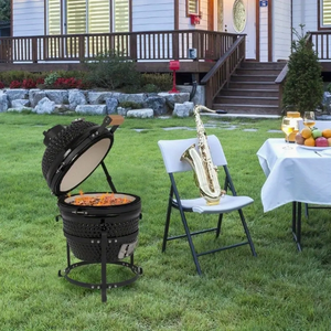 MCD 13inch commercial outdoor bbq grill table Kamado indoor egg charcoal bbq grilling smokeless