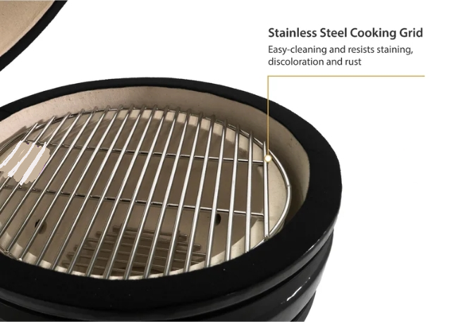 MCD 12inch camping rotisserie chrcol grill Kamado charcoal bbq thermometer grill