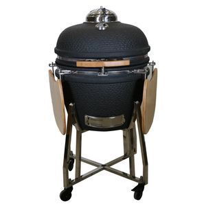 Black bubble glaze MCD barbecue outdoor kitchen 22inch ceramic kamado bbq grill MCD-2200D