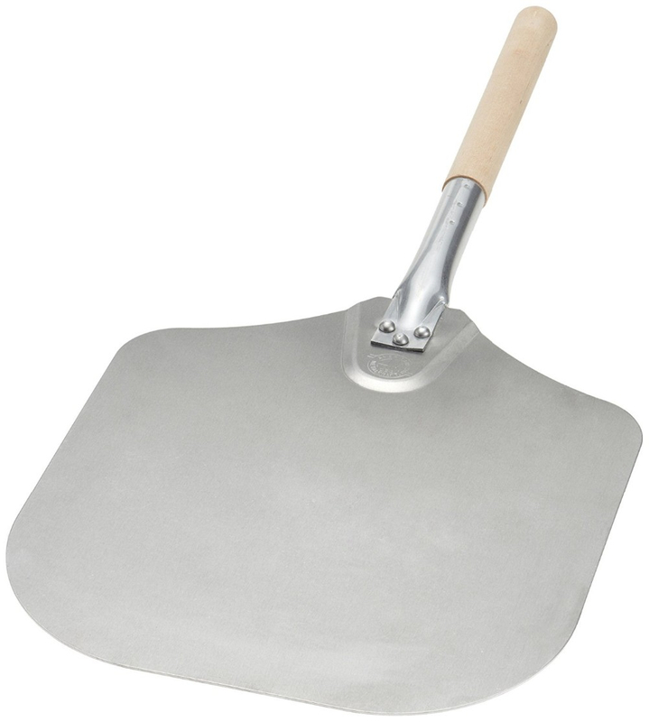 High Quality Stainless Steel MCD Pizza Peel with Wooden Handle for Outdoor Kitchen BBQ Cooking Easy Grip Accessory