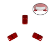 MCD Kamado Ceramic Grill Accessories: Three Sets of Bright Red Special Ceramic Base Feet for Outdoor Garden Kitchen BBQ