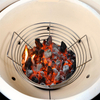  MCD Ceramic Kamado Grill Outdoor Barbecue Accessory: Rust-Resistant Stainless Steel Ash and Charcoal Storage Basket