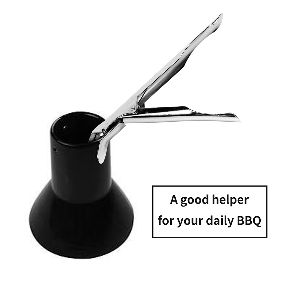 Stainless Steel Grill Grate Lifter Gripper Essential BBQ Accessories for Charcoal Grills