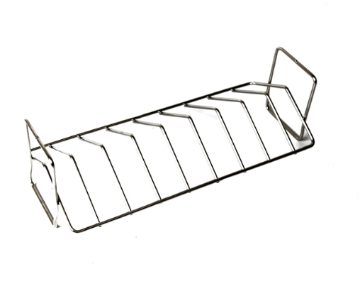 V-Type Stainless Steel BBQ Rib Rack Roast Chicken Rack, Compatible with MCD Kamado Grill, Manufacturer Supply