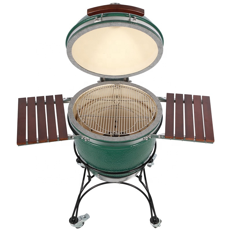 MCD 22inch barbecue bbq grill adjustable height Kamado ceramic charcoal egg bbq grill outdoor garden or camping