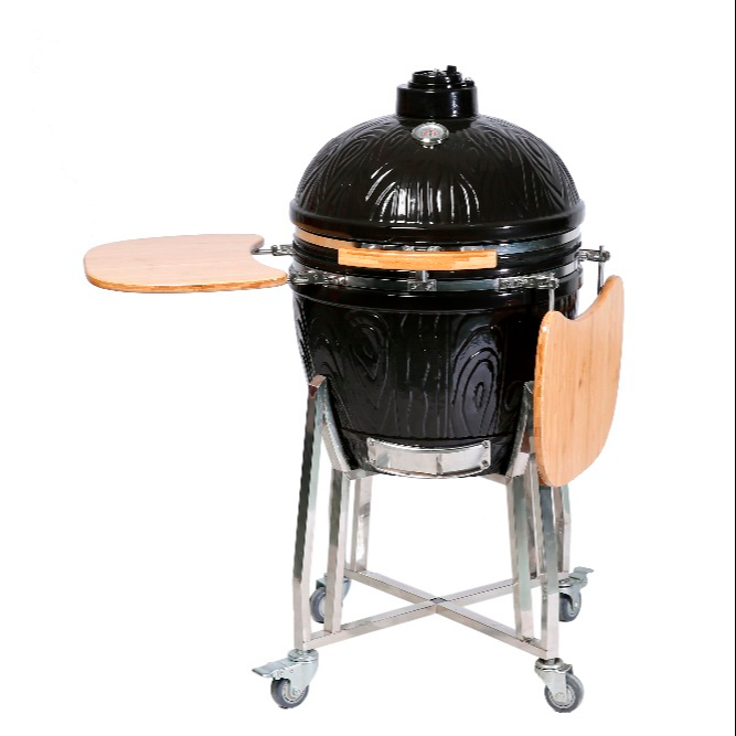 MCD 22inch >5 people bbq table smokeless grill Kamado ceramic bbq grill rack stainless stell outdoor garden kitchen