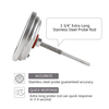 MCD Kamado BBQ Grill Thermometer Large Face Waterproof Temperature Gauge Food Grade Cooking Thermometer