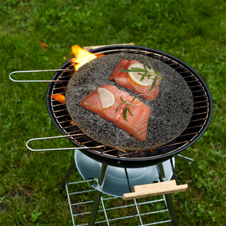 MCD Kamado Lava Heat-Retaining Stone: Versatile for Cooking Pizza, Meats, Seafood and Veggies