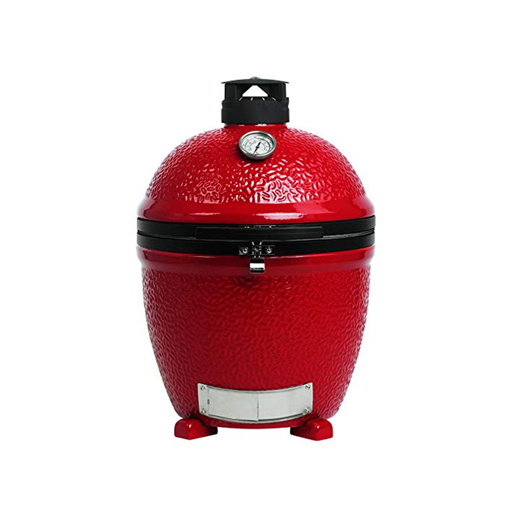 MCD Kamado Ceramic Grill Accessories: Three Sets of Bright Red Special Ceramic Base Feet for Outdoor Garden Kitchen BBQ