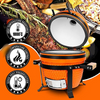 MCD 13inch stand smokeless outdoor camping bbq grill cooking Kamado ceramic garden kitchen