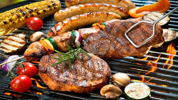 MCD 12inch patio bbq grill with baking,searing,grilling and smoking