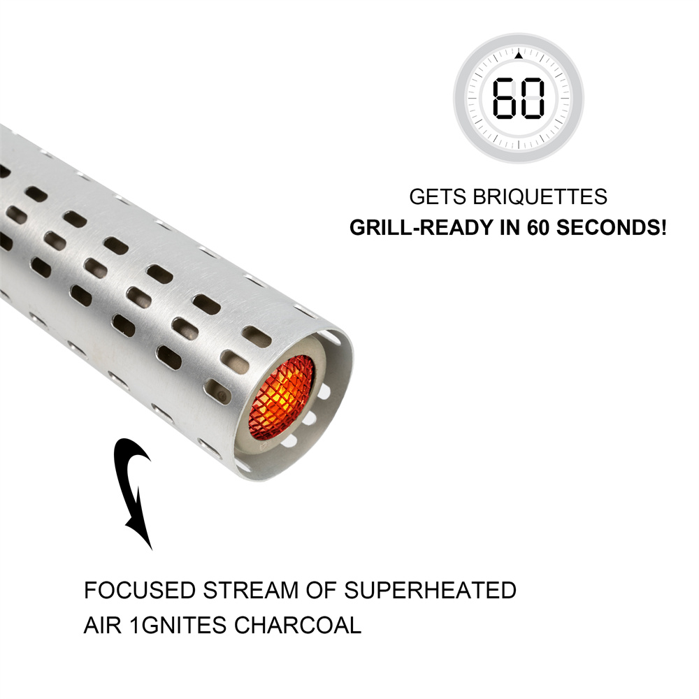 Kamado Ceramic Electric Lighter Charcoal Grill Starter Essential BBQ Accessory