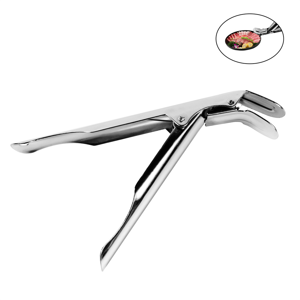 Stainless Steel Grill Grate Lifter Gripper Essential BBQ Accessories for Charcoal Grills