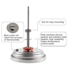 MCD Kamado BBQ Grill Thermometer Large Face Waterproof Temperature Gauge Food Grade Cooking Thermometer