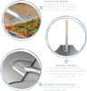 High Quality Stainless Steel MCD Pizza Peel with Wooden Handle for Outdoor Kitchen BBQ Cooking Easy Grip Accessory