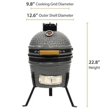 MCD 12inch charcoal grill bbq Kamado ceramic home and commercial indoor outdoor garden barbeque oven