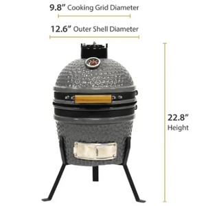 MCD 12inch charcoal grill bbq Kamado ceramic home and commercial indoor outdoor garden barbeque oven