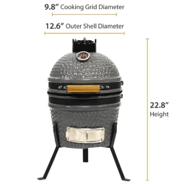 MCD 12inch charcoal grill bbq Kamado ceramic home and commercial indoor outdoor garden barbeque oven