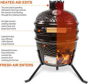 MCD 13inch turkish bbq charcoal grill egg grill Kamado portable bbq pizza grill