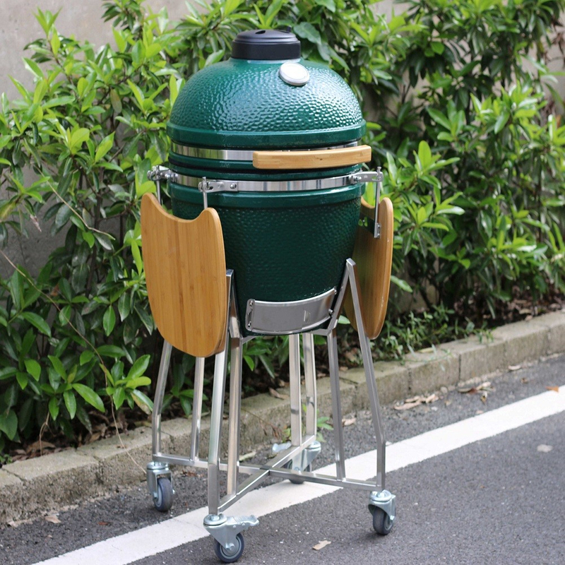 MCD 20inch charcoal grill food grade Kamado bbq smoker charcoal vertical grill ceramic and stainless steel