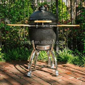 MCD 22inch skewer grill Kamado ceramic commercial bbq grill with wheels for babecue ,smoker,pizzaoven