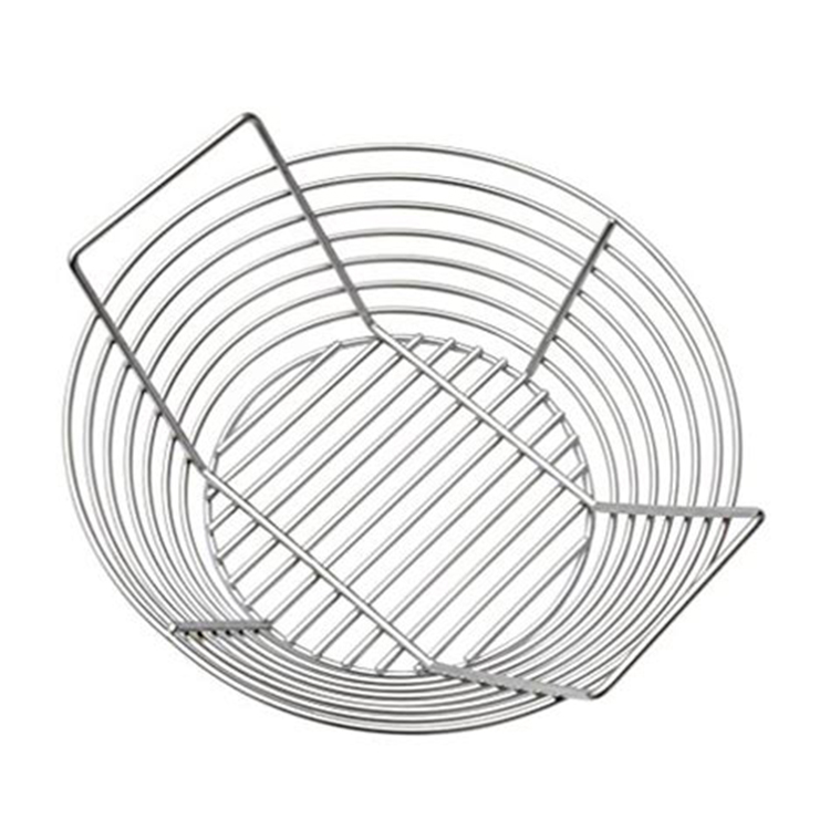  MCD Ceramic Kamado Grill Outdoor Barbecue Accessory: Rust-Resistant Stainless Steel Ash and Charcoal Storage Basket