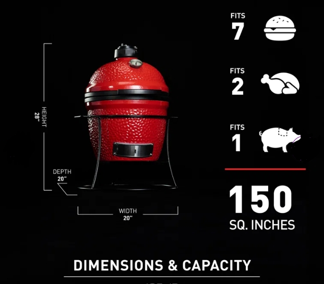 MCD 13inch outdoor holidays bbq grills ceramic kamado camping turkey bbq grills