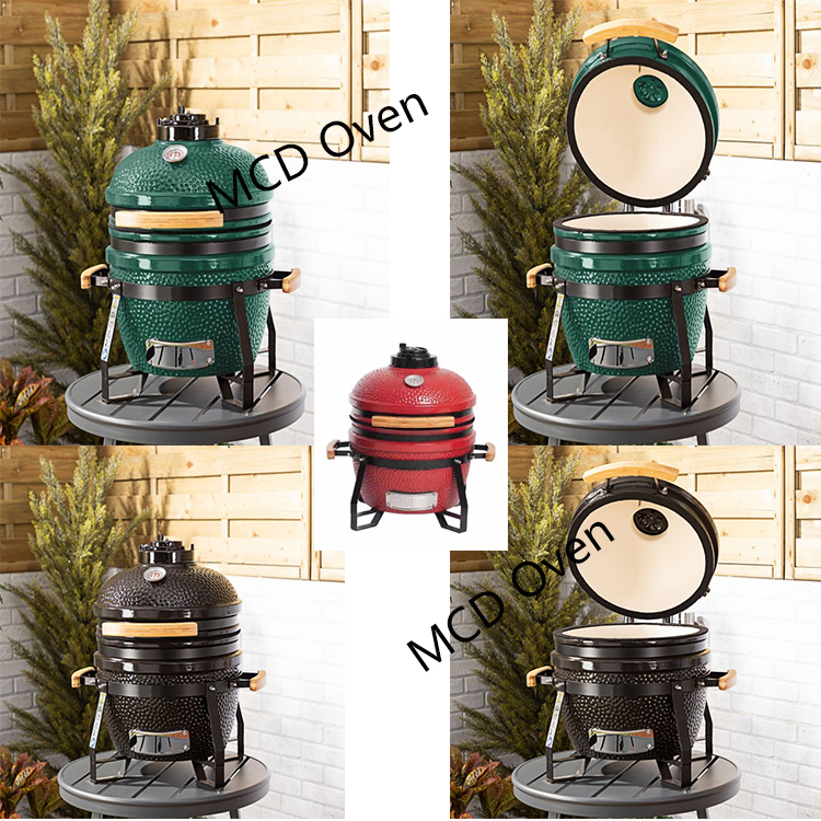 15inch mini portable bbq grill Kamado ceramic stainless steel smoker bbq grill manufacturers